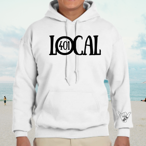 Open image in slideshow, Local White Hoodie
