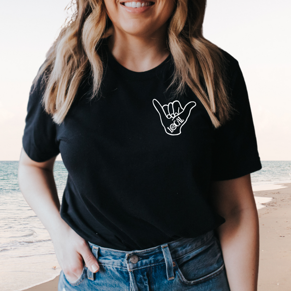 Little Local Shaka Tee // Heather Black – The Local Rhody