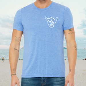 Open image in slideshow, Vintage Blue Shaka Unisex Tee
