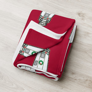 Christmas Lighthouse Throw Blanket